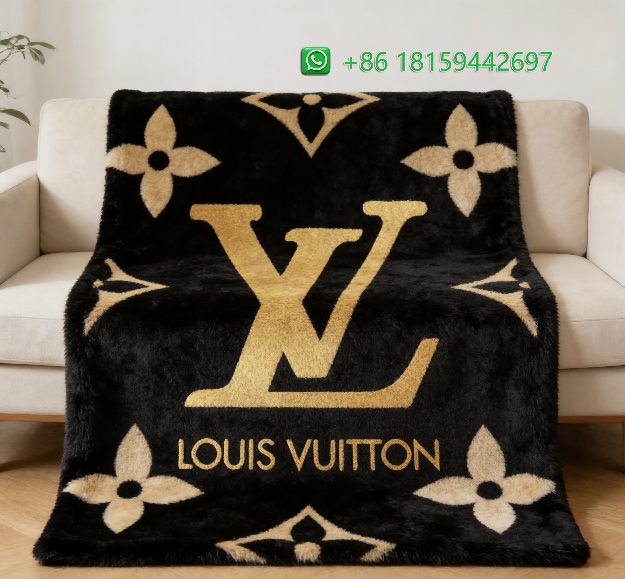 Louis Vuitton Throw Blankets